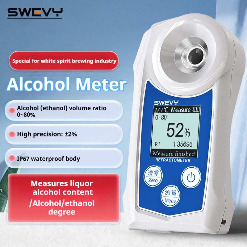 Refractometer Salinity - SWEVY SW80S/SW85S Industriële Alcohol Concentratie Meter