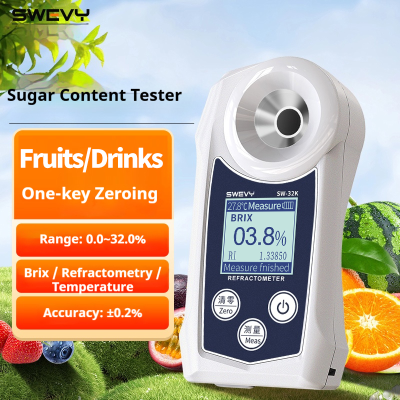 Refractometer Salinity - SWEVY SW32K Digitale Refractometer 0-32% Brix