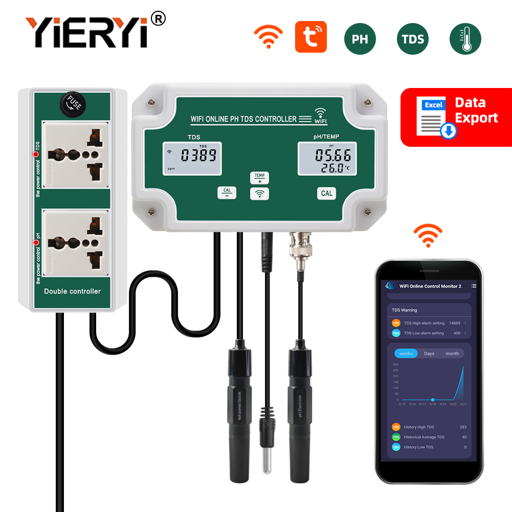 Marine Aquarium Par Meter - Yieryi Nieuwe Wifi Smart Aquarium Ph
