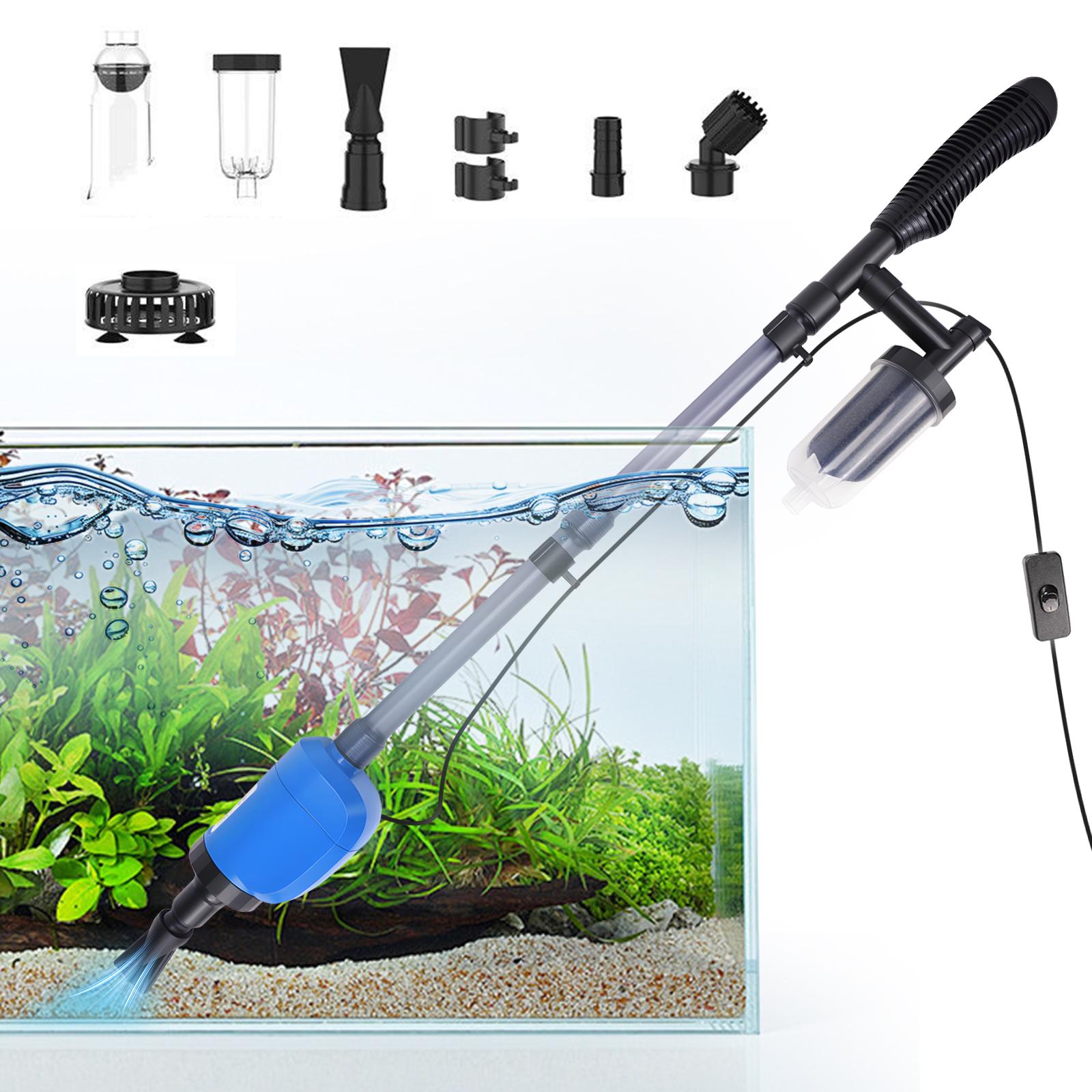 Aquarium Marine Sand - Elektrische aquariumreiniger - 32W 530GPH aquariumgrindreiniger,