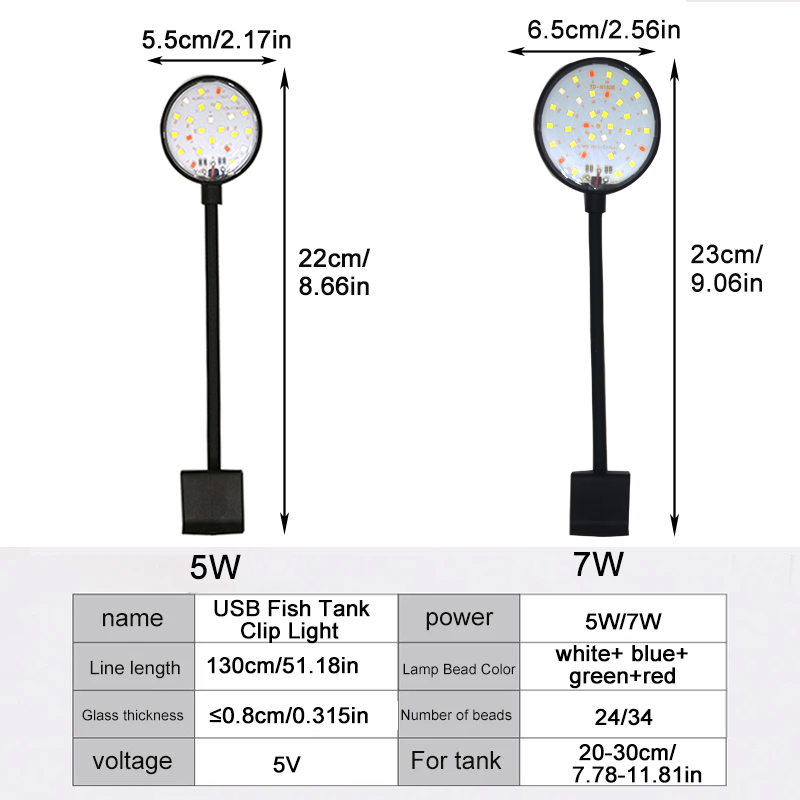 USB Aquarium LED-lamp Aquarium - Aquarium Marine Lights recensie en prijs