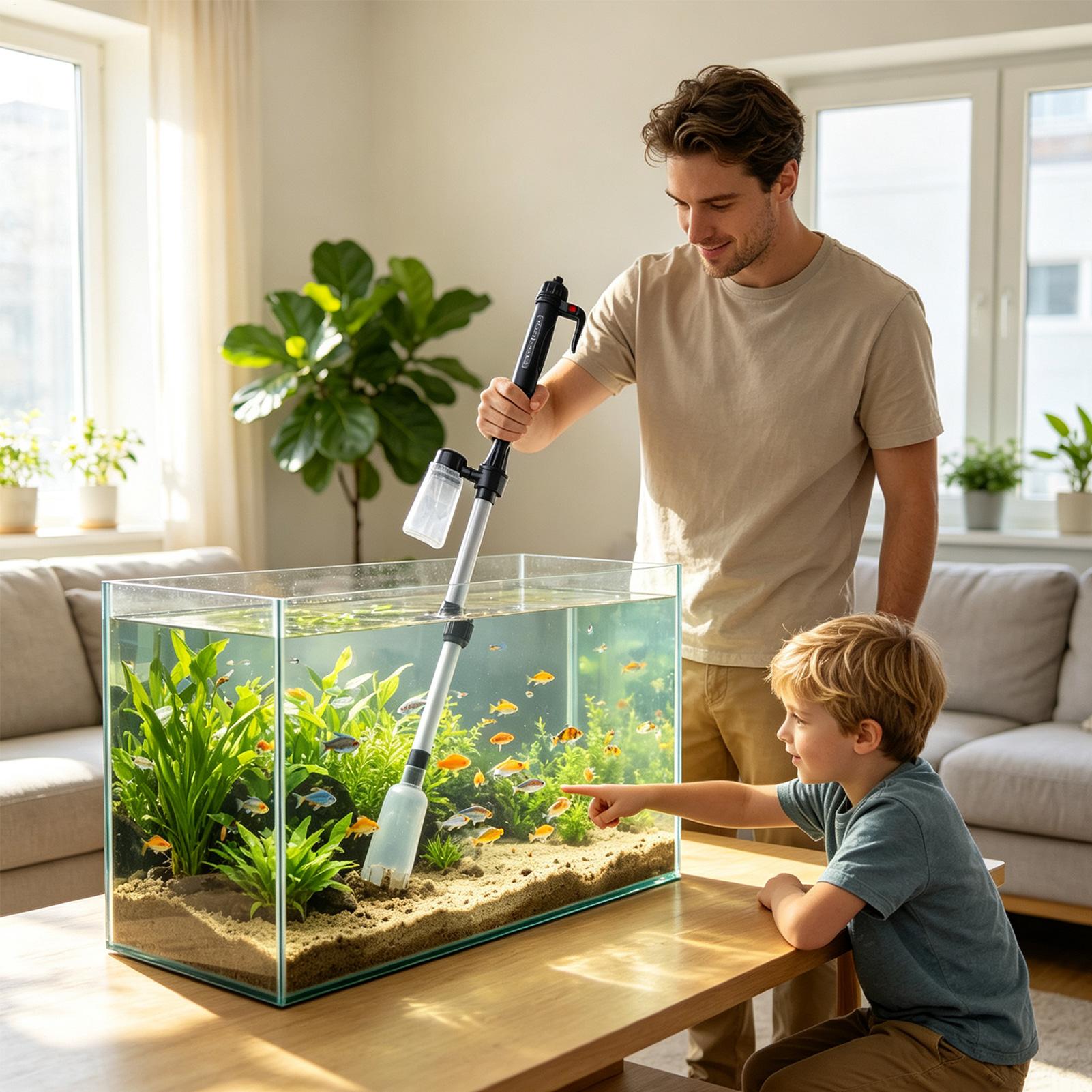 3-in-1 Aquariumstofzuiger, Gri - Aquarium Marine Sand recensie en prijs