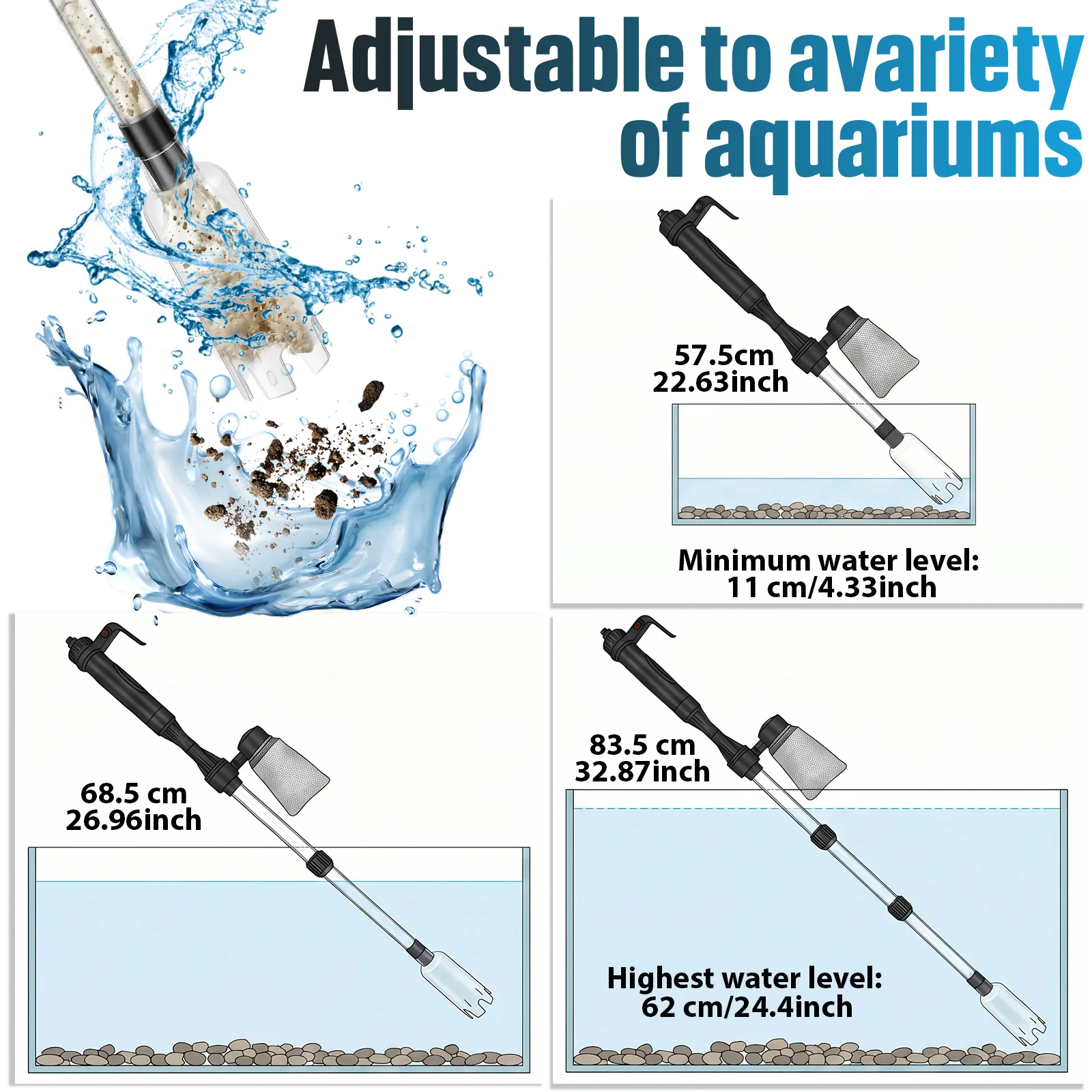 Aquariumstofzuiger grindreinig - Aquarium Marine Sand recensie en prijs