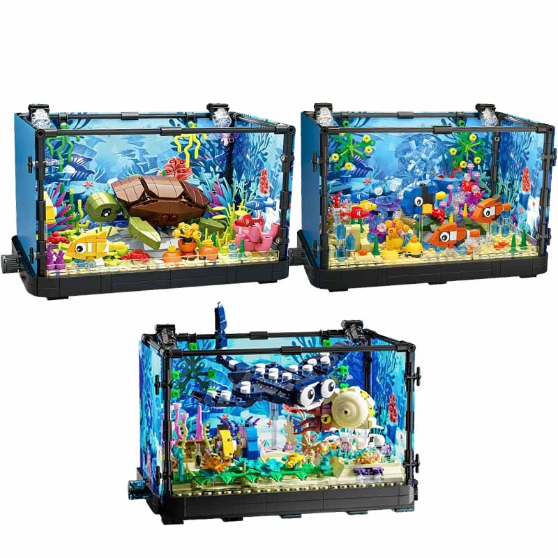 Aquarium bouwsteenset met lich - Aquarium Marine recensie en prijs