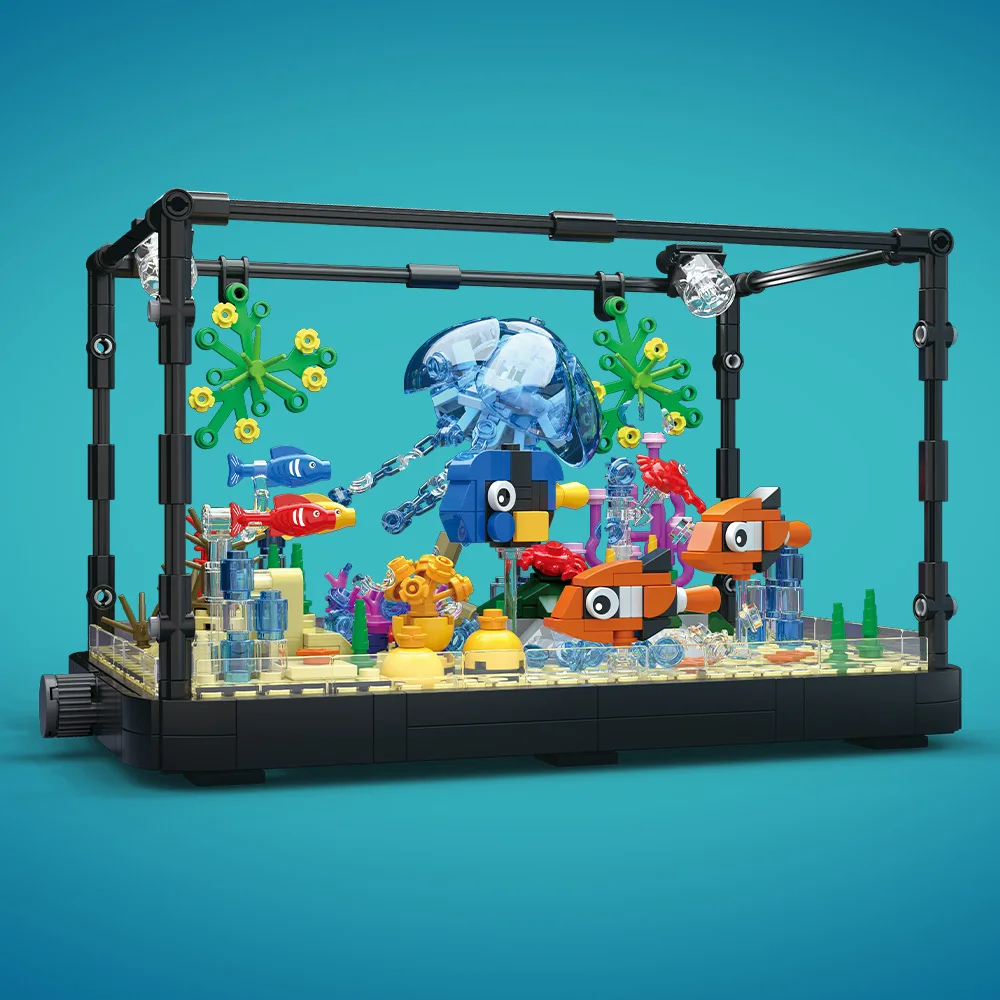 Aquarium bouwsteenset met lich - Aquarium Marine recensie en prijs