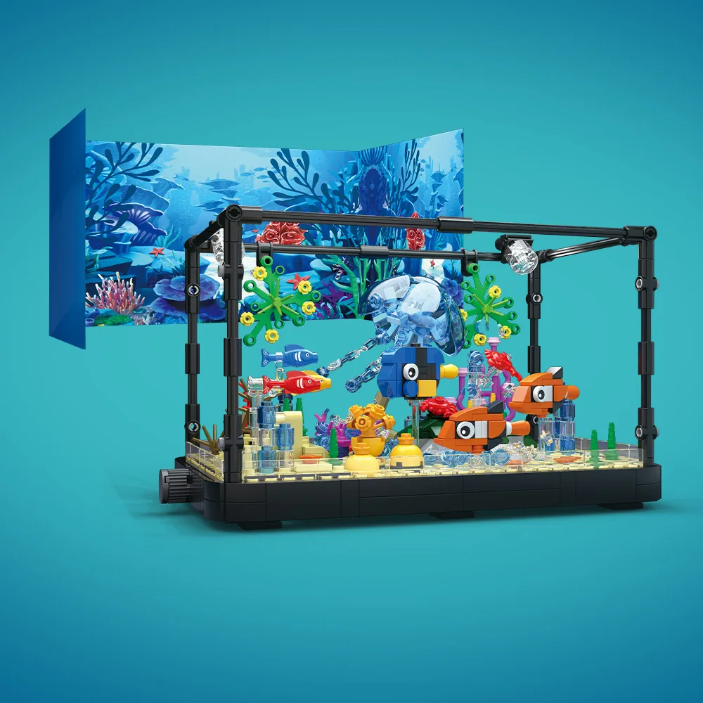 Aquarium bouwsteenset met lich - Aquarium Marine recensie en prijs