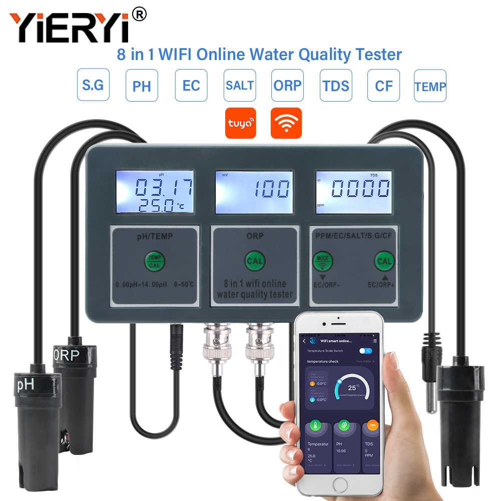 Yieryi WiFi Tuya Smart PH ORP  - Marine Aquarium Par Meter recensie en prijs